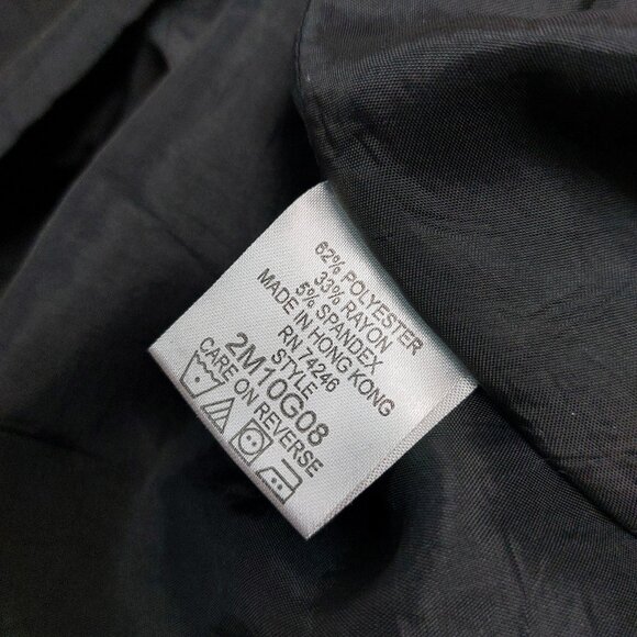 Vintage Episode Women's Black A Line Skirt Knee Length US 6 - Picture 7 of 8